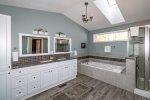 Master bathroom with Jetted Tub